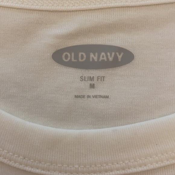 OLD NAVY Medium White T-Shirt - Picture 2 of 3
